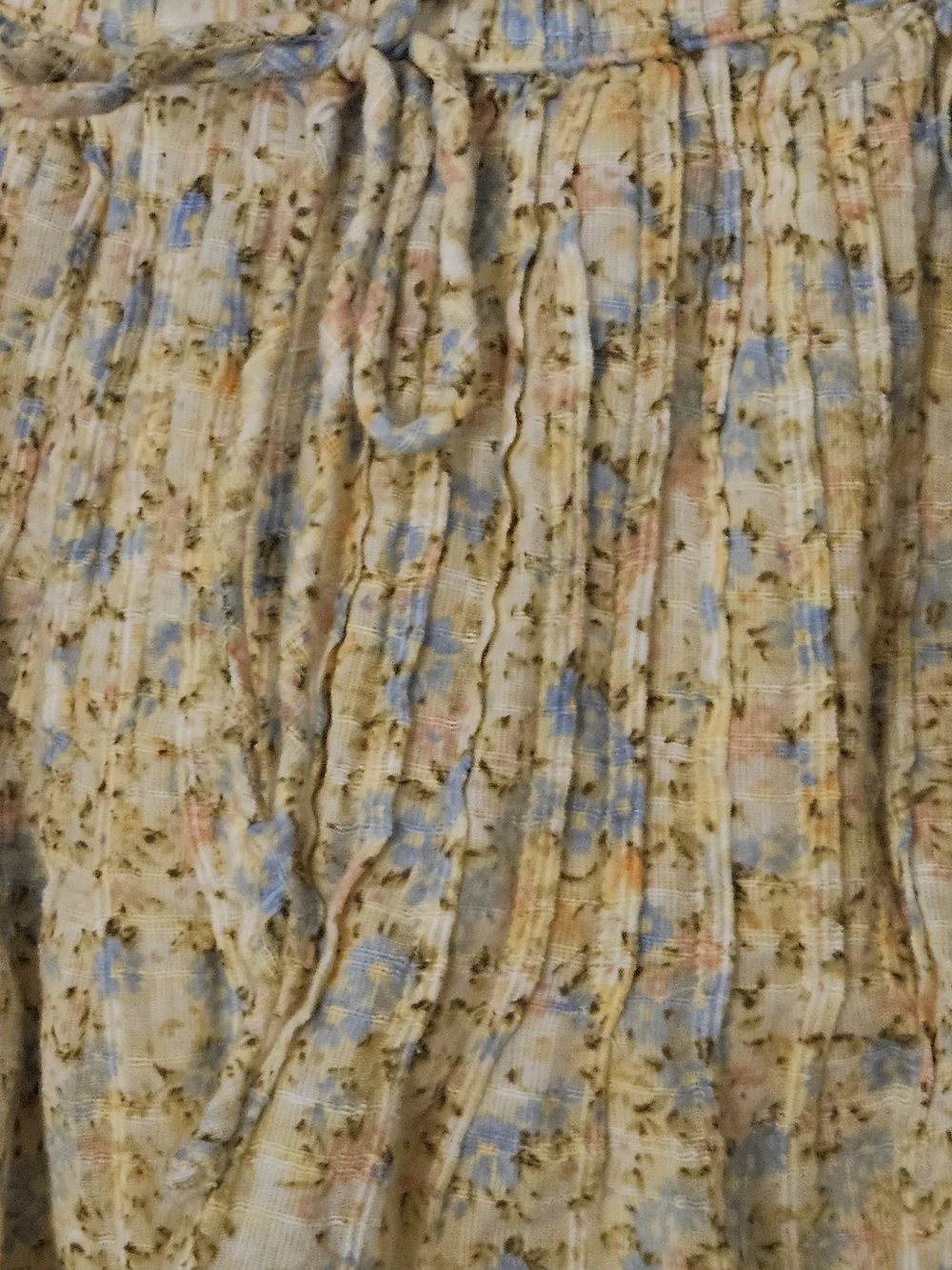 American Eagle Outfitters Yellow Floral Cotton Lined Mini Skirt